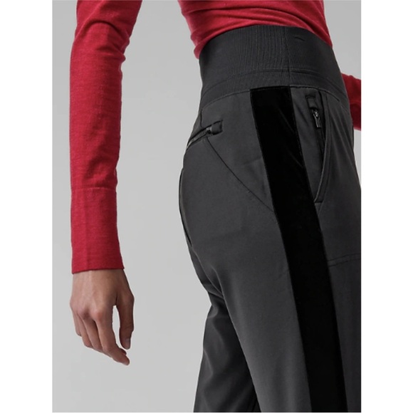 Athleta Velvet Striped Jogger - Picture 4 of 10